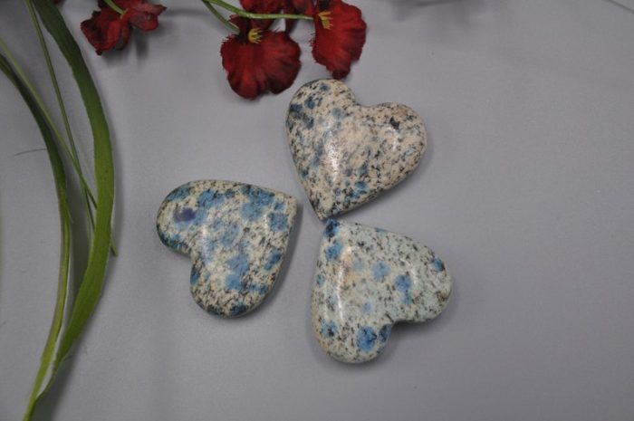 K2 Jasper Heart | K2 Granite Azurite Crystal Heart | Handmade Crystal | Chakra | Healing Gemstone | Cleansing & Balance | Metaphysical