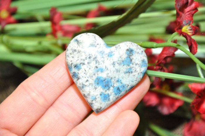 K2 Jasper Heart | K2 Granite Azurite Crystal Heart | Handmade Crystal | Chakra | Healing Gemstone | Cleansing & Balance | Metaphysical