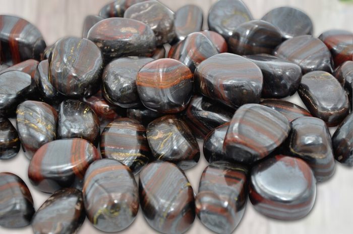 Tiger Iron Tumbled Stones | Polished Tumbled Gemstones | Healing Tumbled Crystals | Tumbled Rocks | Improves Strength & Stamina | Meditation