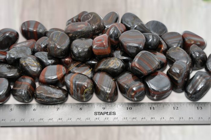 Tiger Iron Tumbled Stones | Polished Tumbled Gemstones | Healing Tumbled Crystals | Tumbled Rocks | Improves Strength & Stamina | Meditation