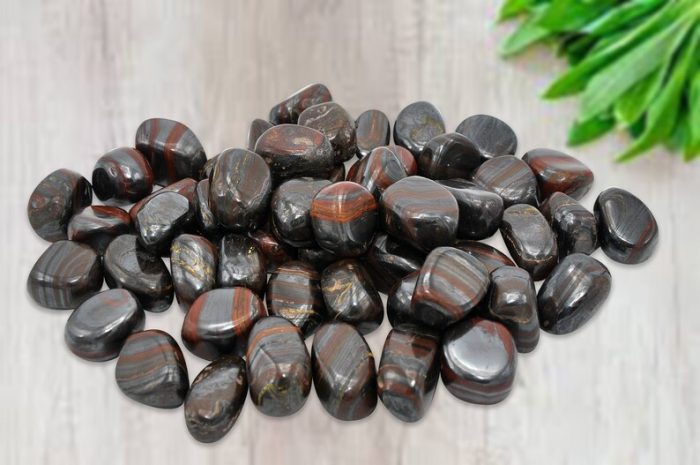 Tiger Iron Tumbled Stones | Polished Tumbled Gemstones | Healing Tumbled Crystals | Tumbled Rocks | Improves Strength & Stamina | Meditation