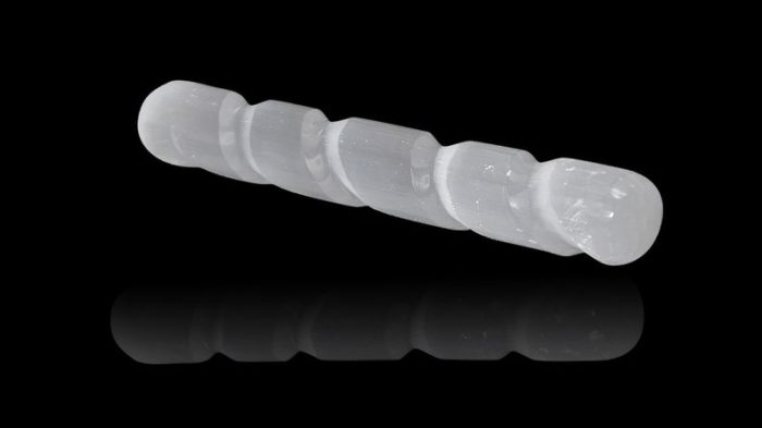 Selenite Twisted Massage Wand | Crystal Healing Wand | Soothing & Calming Massage | Healing Tool | Stress Reliever | Pain Reliever