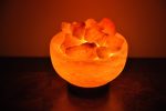 Lamp Bowl with Salt Chunks