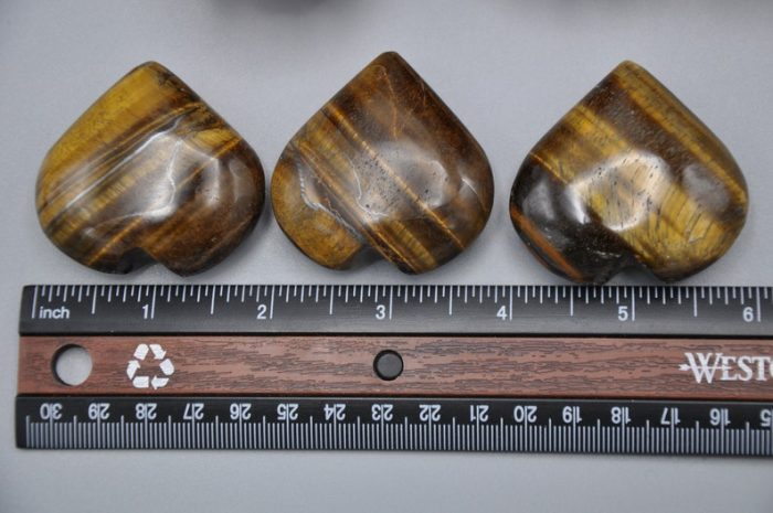 Tigers Eye Crystal Heart | Tiger Eye Crystal Stone | Tiger Eye Hand Carved Stone | Good Luck Charm Stone | Stone of Protection