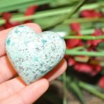 K2 Jasper Heart | K2 Granite Azurite Crystal Heart | Hand Polished Crystal | Chakra | Healing Gemstone | Cleansing & Balance | Metaphysical