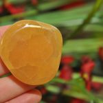 Citrine Calcite Smooth Stone