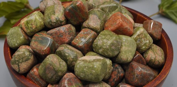 Unakite Tumbled Stones | Tumbled Pocket Stone | Unakite Tumbled Crystals | Reiki Stone | Chakra Stone | Metaphysical | Reiki