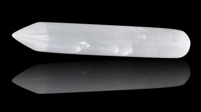 Polished Selenite Massage Pencil Wand | Soothing & Calming Massage Therapy | Spa Massage | Stress Reliever | Pain Reliever | Reiki | 6 inch