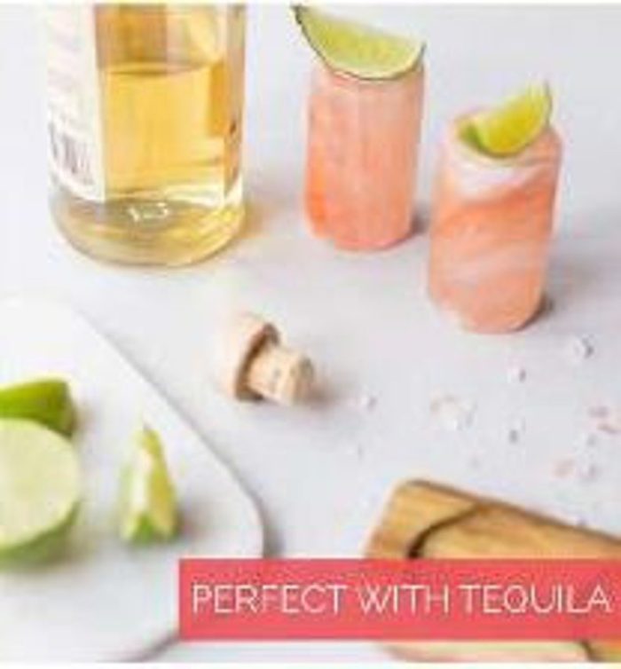 Himalayan Salt Tequila Shot Glasses, Perfect For Your Bar, Naturally Anti-Bacterial, Wash & Reuse, Available in Set of 2, 4, 6, 12