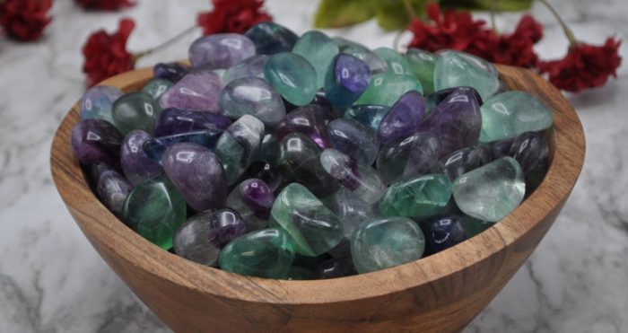 Supreme Quality of Rainbow Fluorite Tumbled Stones | Pocket Polished Gemstones | Healing Tumbled Crystals | Heart Chakra | Reiki Stone