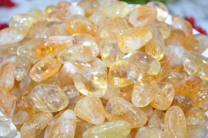 Sumpreme Quality Citrine Tumbled Stones | Hand Polished Stones | Polished Gemstones | Healing Crystals & Stones | Meditation | Reiki Stone