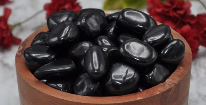 Supreme Quality Shungite Tumbled Stone | Healing Crystal | Stone of Life | Reiki | Highly Energetic Metaphysical Stone | EMF Protection