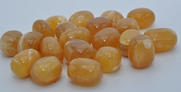 Citrine Calcite Tumbled Stones | Honey Calcite | Polished Gemstones | Healing Crystals & Stones | Meditation | Reiki