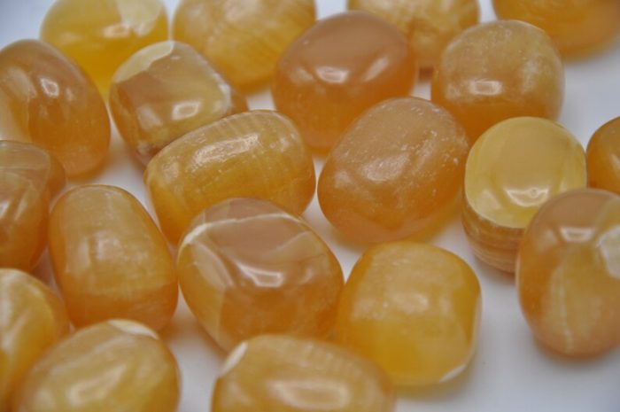 Citrine Calcite Tumbled Stones | Honey Calcite | Polished Gemstones | Healing Crystals & Stones | Meditation | Reiki