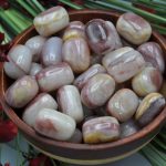 Pink Onyx Tumbled Stone | Banded Onyx Tumbled | Hand Polished Stones | Polished Gemstones | Healing Crystals & Stones| Meditation | Reiki