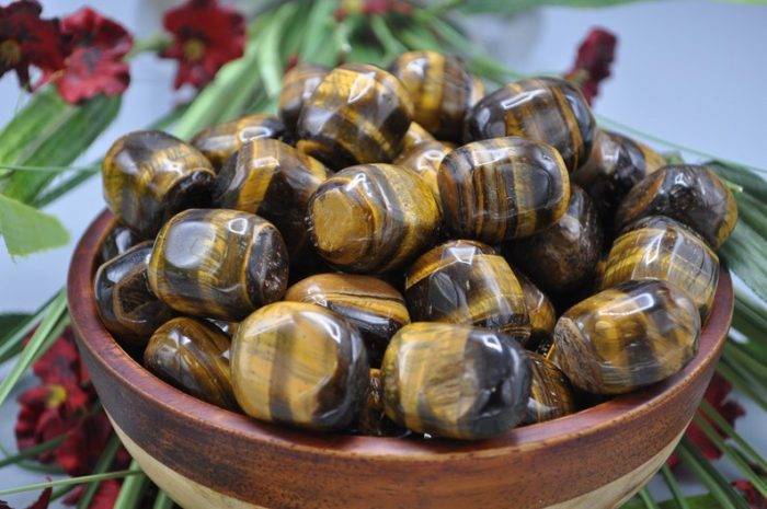 Tiger Eye Tumbled Stone | Tiger Eye Crystal Stone | Gemstone Tumbled | Good Luck Charm Stone | Stone of Protection | Healing Crystal & Stone