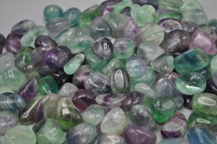 Supreme Quality of Rainbow Fluorite Tumbled Stones | Pocket Polished Gemstones | Healing Tumbled Crystals | Heart Chakra | Reiki Stone