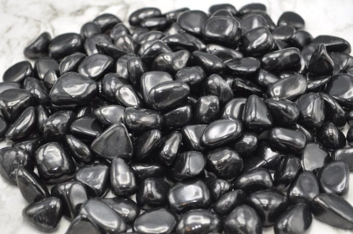 Supreme Quality Shungite Tumbled Stone | Healing Crystal | Stone of Life | Reiki | Highly Energetic Metaphysical Stone | EMF Protection