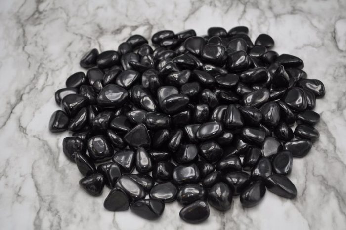 Supreme Quality Shungite Tumbled Stone | Healing Crystal | Stone of Life | Reiki | Highly Energetic Metaphysical Stone | EMF Protection