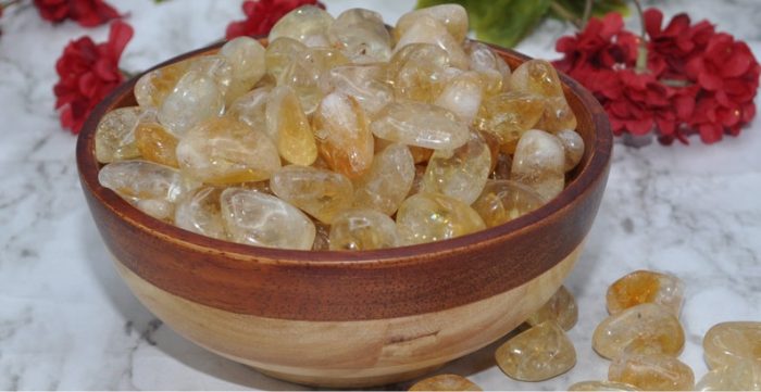 Sumpreme Quality Citrine Tumbled Stones | Hand Polished Stones | Polished Gemstones | Healing Crystals & Stones | Meditation | Reiki Stone