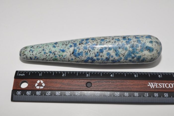 K2 Jasper Massage Wand | K2 Granite Azurite Wand l Crystal Healing Wand | Massage Wand | Soothing & Calming Massage | Handmade | 4" and 6"