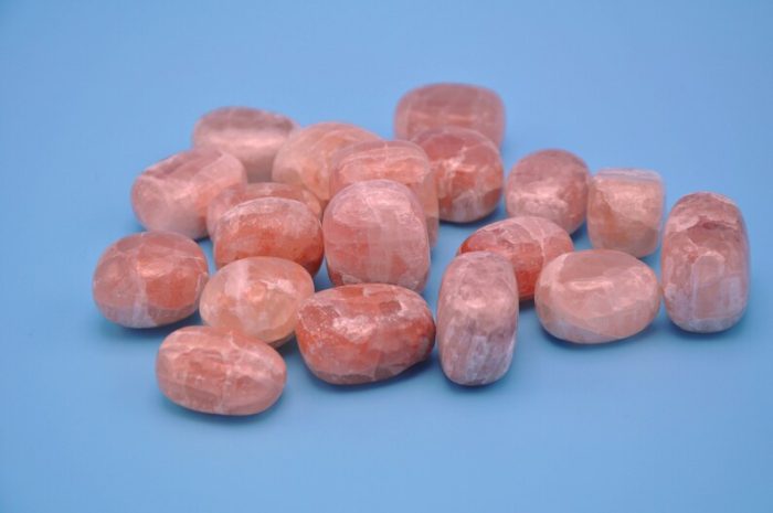 Strawberry Calcite Tumbled Stone | Calcite Tumbled Stones | Handmade | Polished Gemstone | Healing Crystals & Stones | Meditation | Reiki