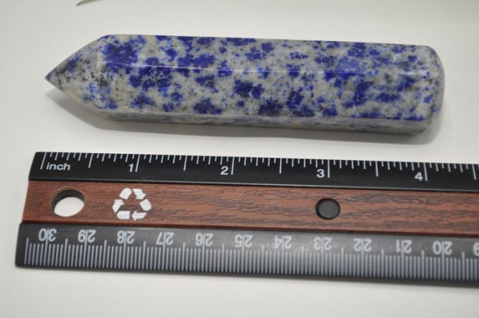 Lapis Lazuli Pencil Wand | Crystal Healing Pointer | Massage Wand | Soothing & Calming Massage | Stress Reliever | Healing Tool | 4 inch