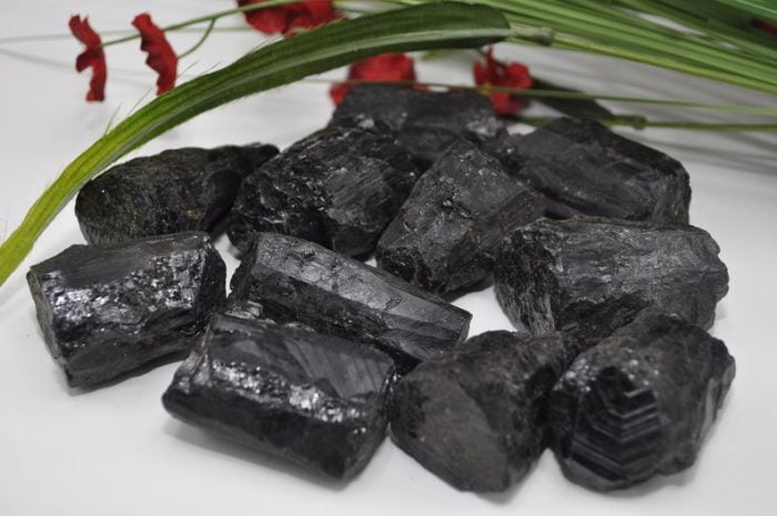 Black Tourmaline Crystal | Raw Tourmaline Stone | Tourmaline Chunks | Reiki | Crystal Grid | Grounding Specimen | Crystal for Protection