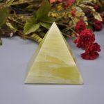Pineapple Calcite Pyramid | Lemon Calcite Pyramid | Handmade Crystal | Healing Pyramid | Metaphysical Pyramid | Meditation | Home Decor