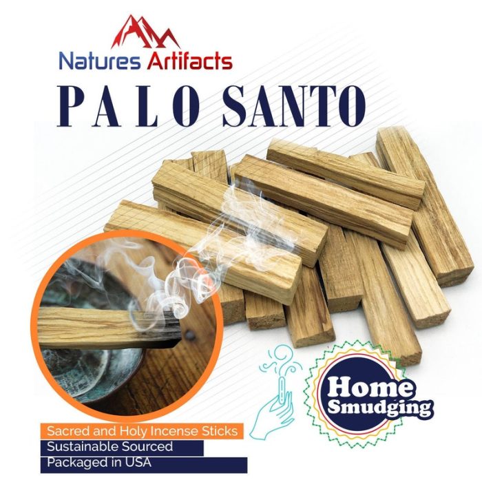 Palo Santo Smudge Stick | Home Smudging | Sacred Wood Stick | High Quality Aromatic Wood | Cleanse Your Home and Aura | 4 inch Stick