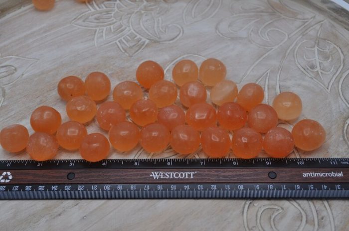 Orange Selenite Tumbled Stones | Tumbled Gemstones | Polished Tumbled Rocks | Healing Tumbled Crystals | Meditation | Reiki | Altar Crystals