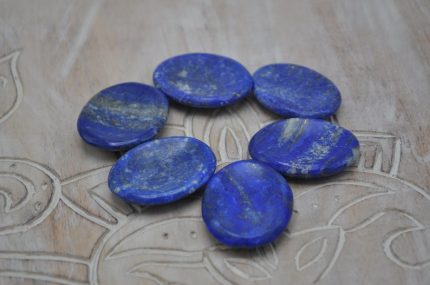 Lapis Handmade Thumb Stones