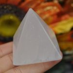 Selenite Pyramid | Selenite Crystal | Polished Selenite Pointer  | Handmade | Crystal Chakra Reiki | Cleansing & Balance | Meditation
