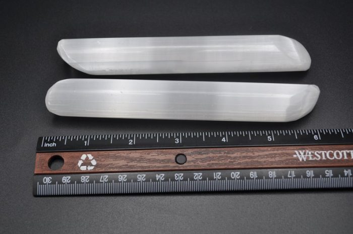 Selenite Massage Wand | Crystal Healing Wand | Soothing & Calming Massage | Spa Massage Wand | Stress Reliever | Healing Tool | 6 inch