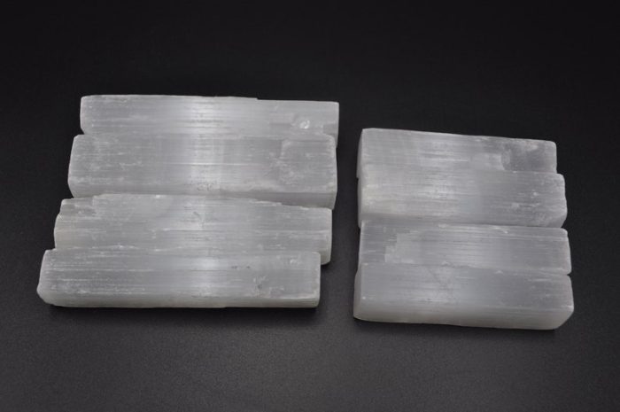 Set of 2 Selenite Sticks | Selenite Crystal Charging & Cleansing Stone | Chakra Activator | Selenite Stick | Selenite Blade | 3", 4" and 6"