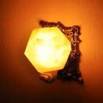 Himalayan Pink Salt Diamond Shape Night Light | Wall Lamp | Air Purifying | Plug In Night Light | On & Off Switch | Better Sleep
