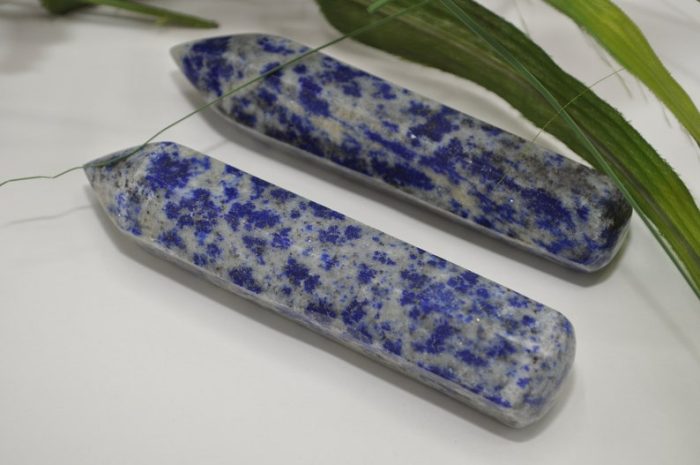 Lapis Lazuli Pencil Wand | Crystal Healing Pointer | Massage Wand | Soothing & Calming Massage | Stress Reliever | Healing Tool | 4 inch