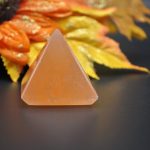 Orange Selenite Pyramid | Selenite Crystal | Polished Selenite Pointer  | Handmade | Chakra Reiki | Cleansing & Balance | Meditation