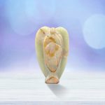Multi Green Banded Onyx Angel | Green Onyx Crystal Angel | Crystal Figurine | Standing Statuette | Handmade | Angelic Reiki | Metaphysical