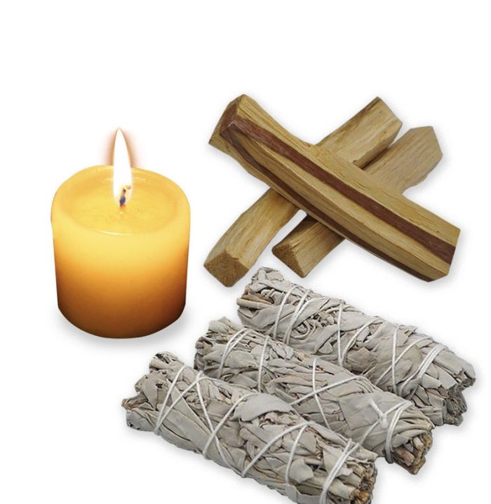 Set of 3 White Sage and 3 Palo Santo Smudge Sticks | Home Smudging | Cleanse Home and Aura | Sacred & Holy Herb | Purify Air | 4 - 5 inch