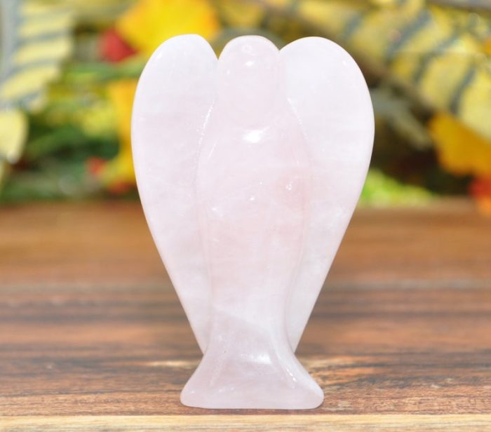 Rose Quartz Angel | Rose quartz Crystal Angel | Handmade | Heart Chakra | Cleansing & Balance | Metaphysical Crystal | Stone of Love