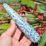 K2 Jasper Massage Wand | K2 Granite Azurite Wand l Crystal Healing Wand | Massage Wand | Soothing & Calming Massage | Handmade | 4" and 6"
