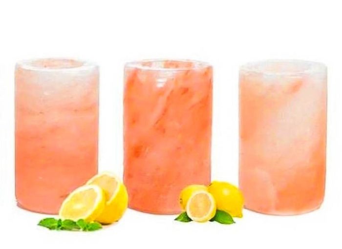 Himalayan Salt Tequila Shot Glasses, Perfect For Your Bar, Naturally Anti-Bacterial, Wash & Reuse, Available in Set of 2, 4, 6, 12