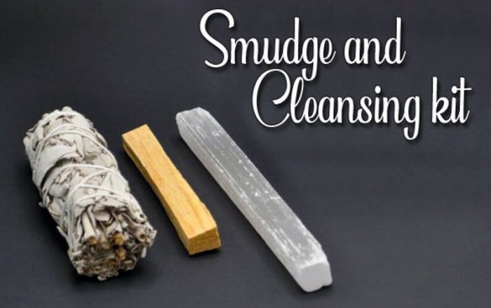 Smudge kit | Set of Sage, Palo Santo and Selenite Healing Stick | Healing Smudge Kit | Cleanse Your Home and Aura | Cleansing Kit