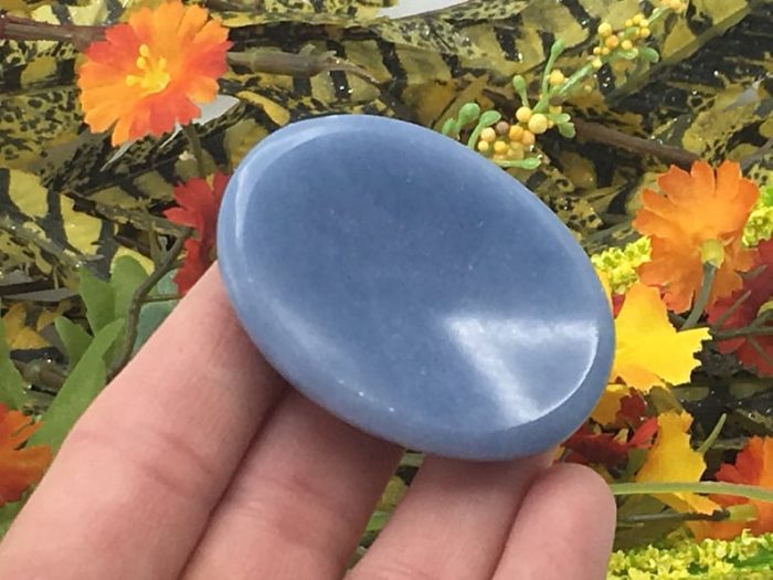 Angelite Worry Stone