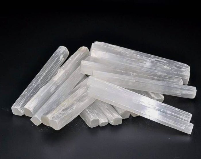 Set of 2 Selenite Sticks | Selenite Crystal Charging & Cleansing Stone | Chakra Activator | Selenite Stick | Selenite Blade | 3", 4" and 6"