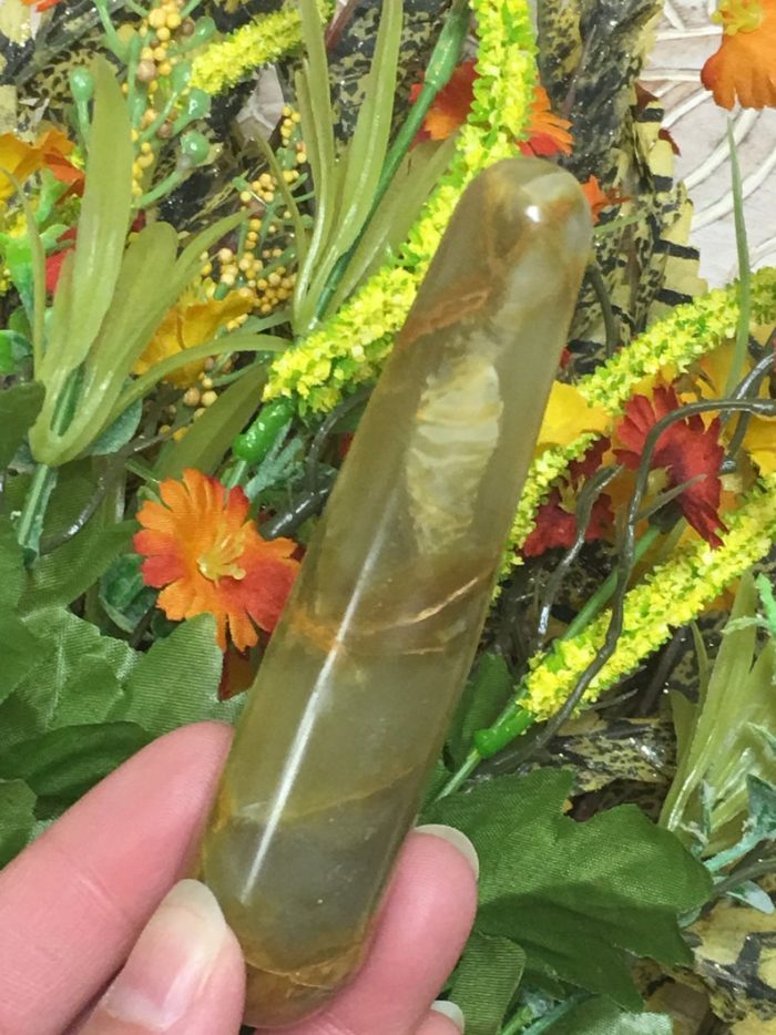 Multi Color Green Onyx Massage Wand | Crystal Healing Wand | Soothing & Calming Massage | Spa Massage Wand | Stress Reliever Tool | 4 inch