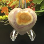 Pink Onyx Heart | Pink Onyx Heart Stone | Handmade Crystal | Healing Fine Art Gemstone | Metaphysical | Massage Stone | Decor