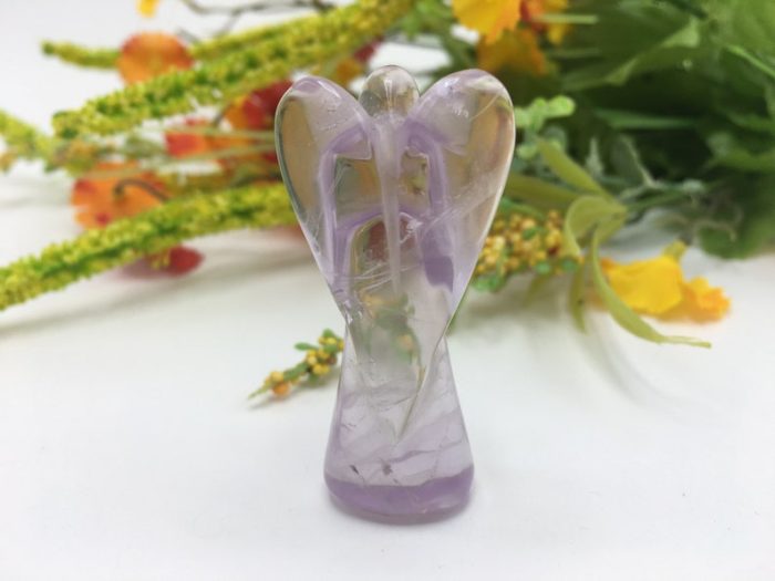 Amethyst Crystal Angel | Crystal Figurine | Standing Statuette | Handmade | Angelic Reiki | Metaphysical l Healing Crystal