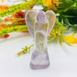 Amethyst Crystal Angel | Crystal Figurine | Standing Statuette | Handmade | Angelic Reiki | Metaphysical l Healing Crystal